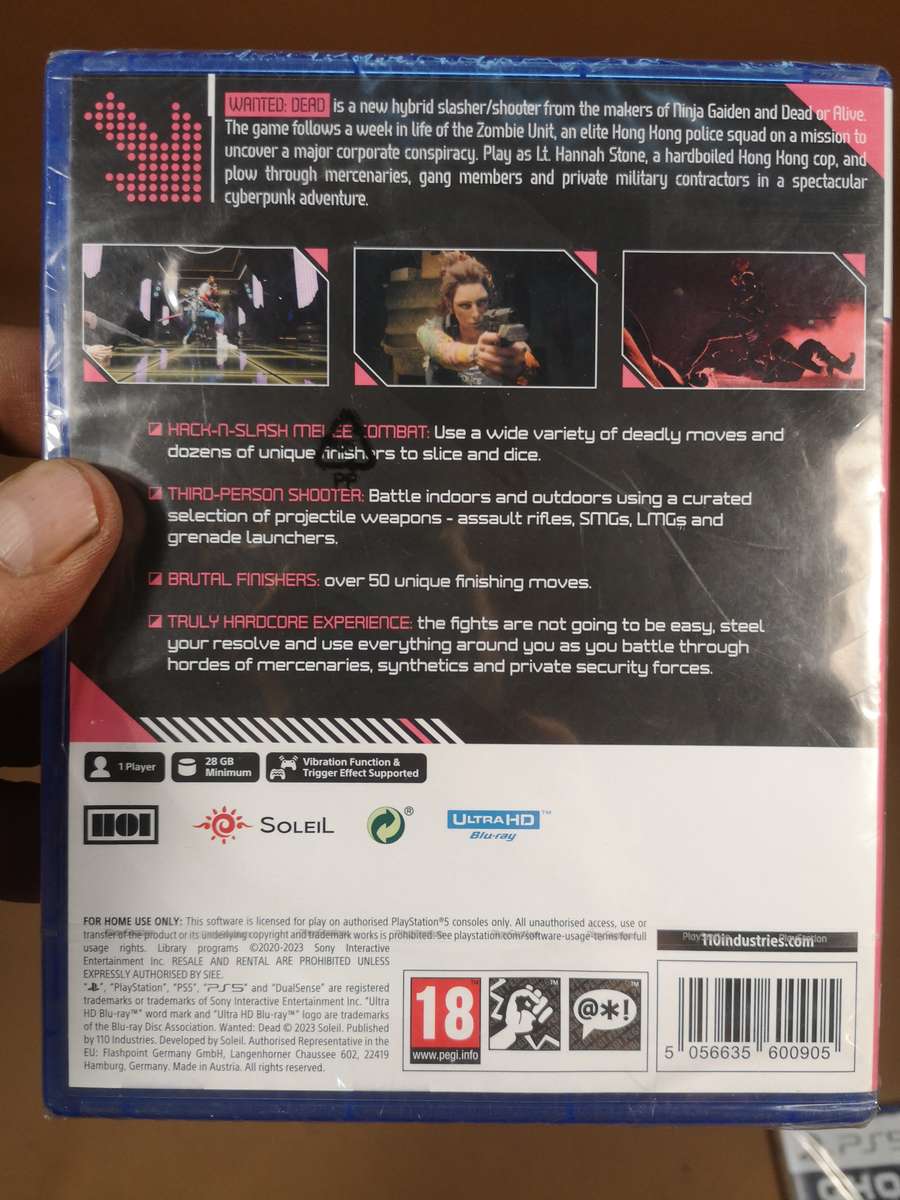 PS5 Wanted Dead New Sealed in Box