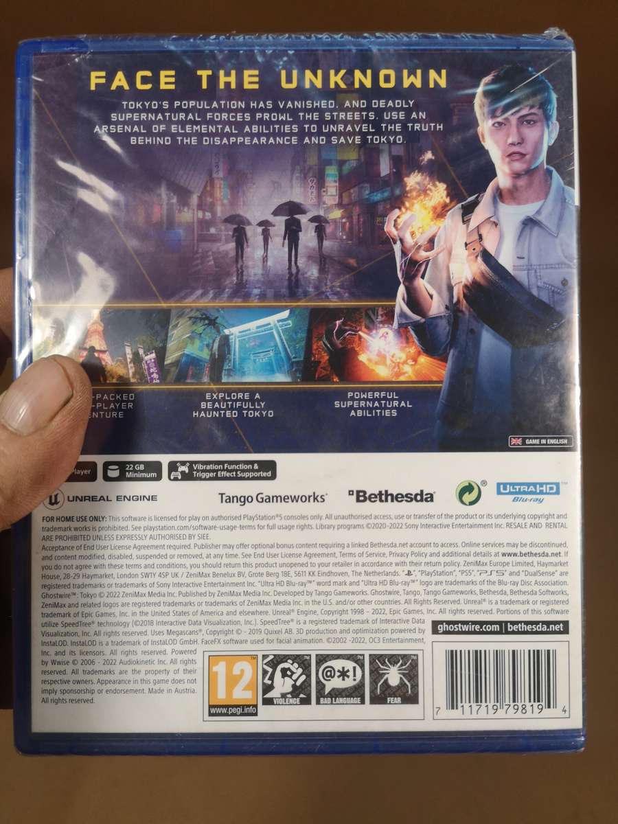 PS5 GhostWire Tokyo Game New Sealed in Box
