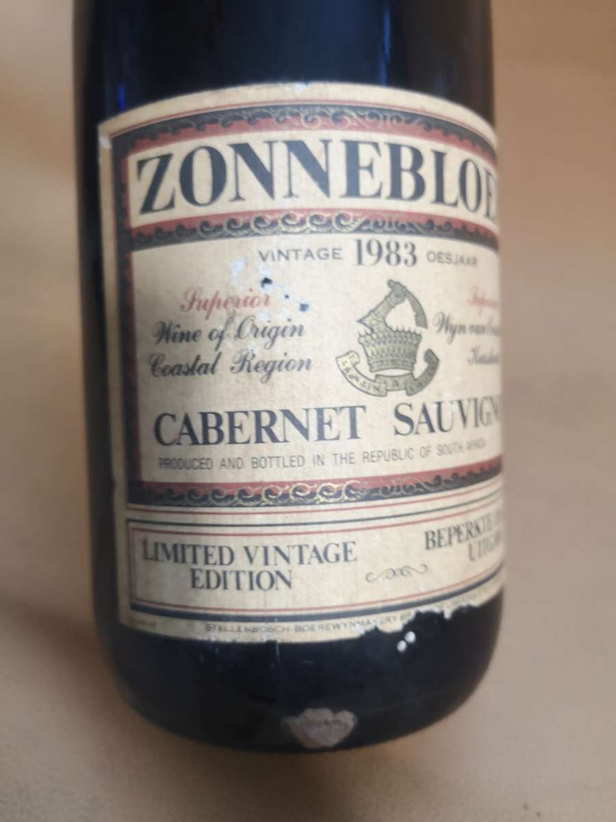 1983 Zonnebloem Cabernet Sauvignon 1,5 LIter Limited Vintage Edition