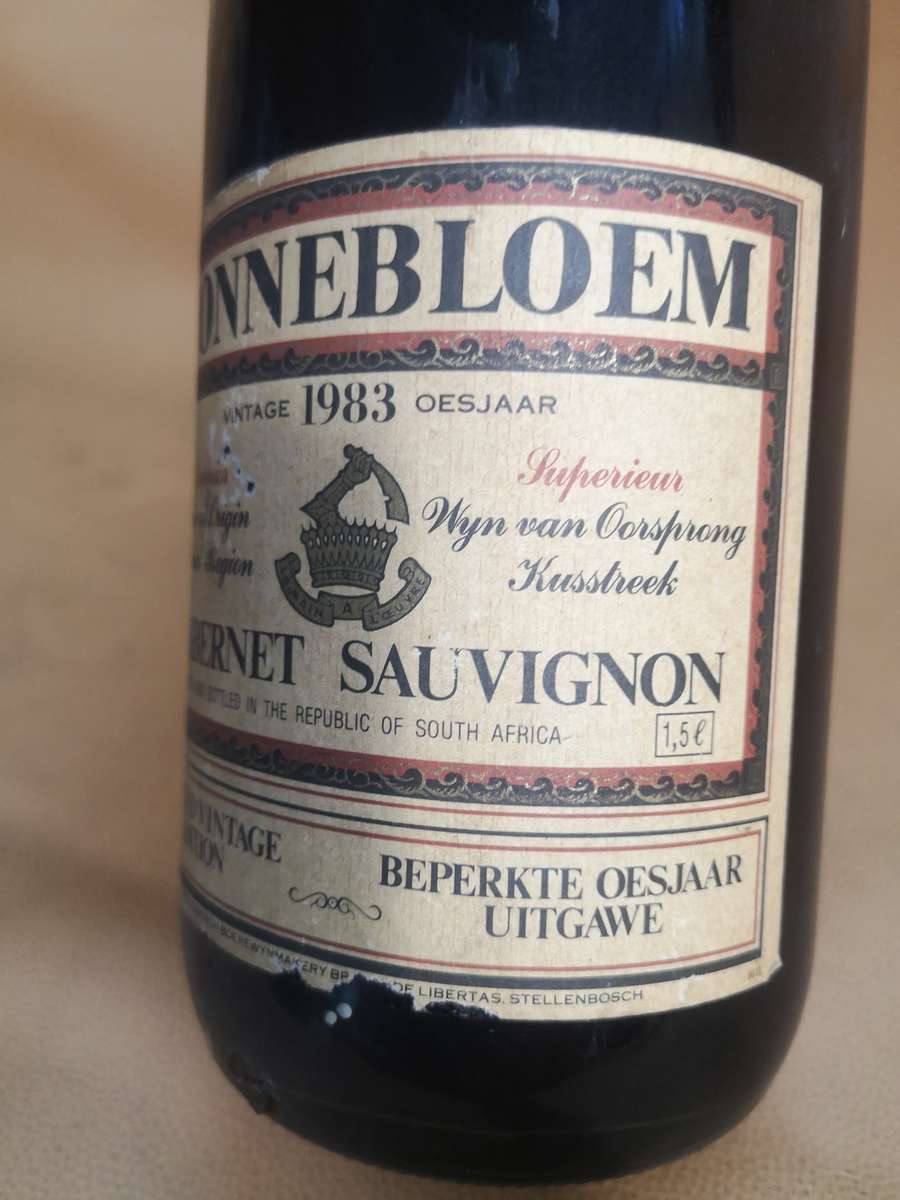 1983 Zonnebloem Cabernet Sauvignon 1,5 LIter Limited Vintage Edition