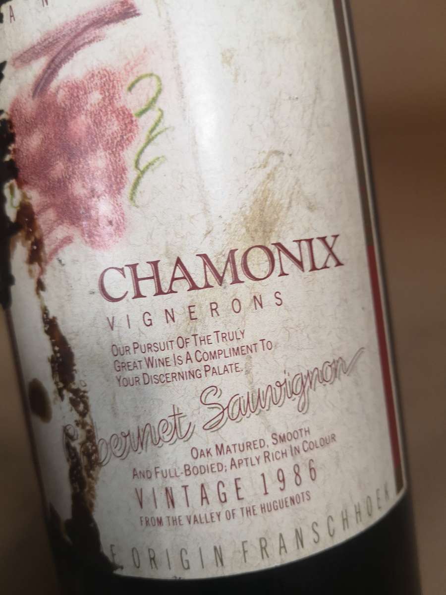 Vintage 1986 Chamonix Cabernet Sauvignon 1,5 Liter