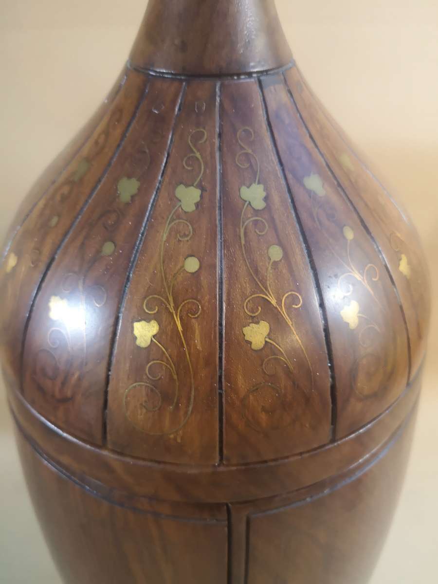 Magnificent Antique Mahogany With Bronze Inlays French Champagne Bottle Bar Cabinet