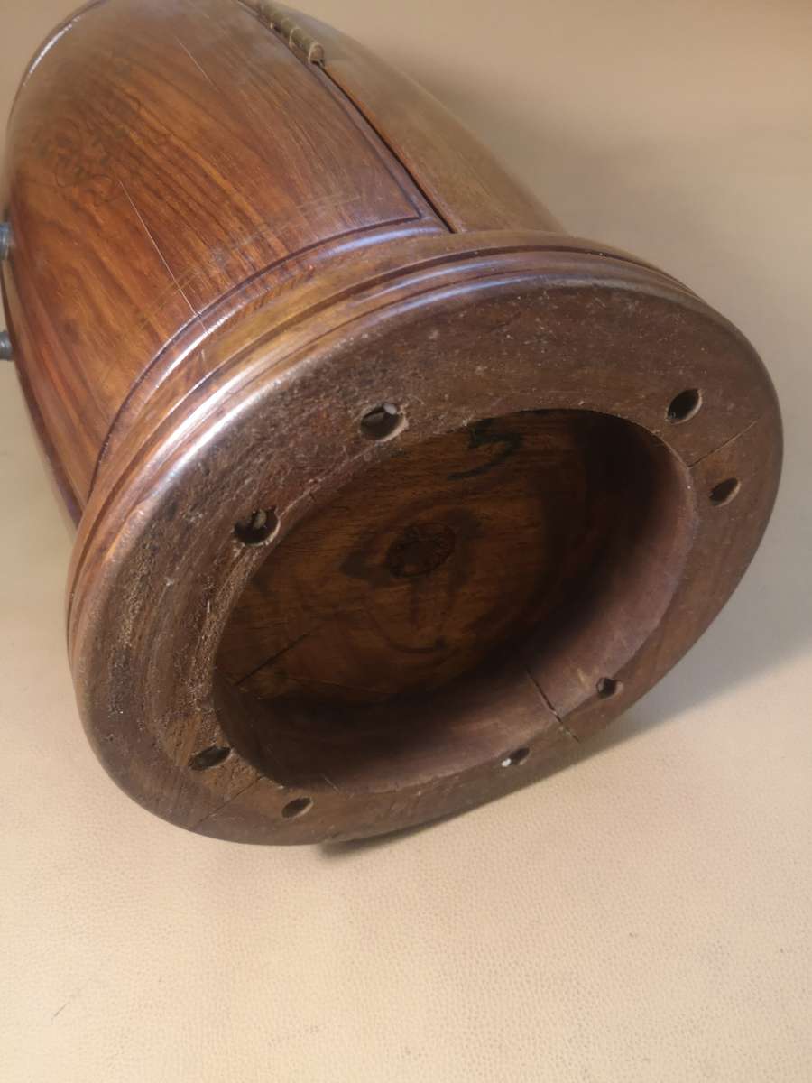 Magnificent Antique Mahogany With Bronze Inlays French Champagne Bottle Bar Cabinet