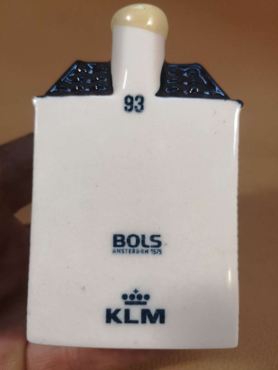 Vintage KLM Airlines Blue Delft House No 93 - Full