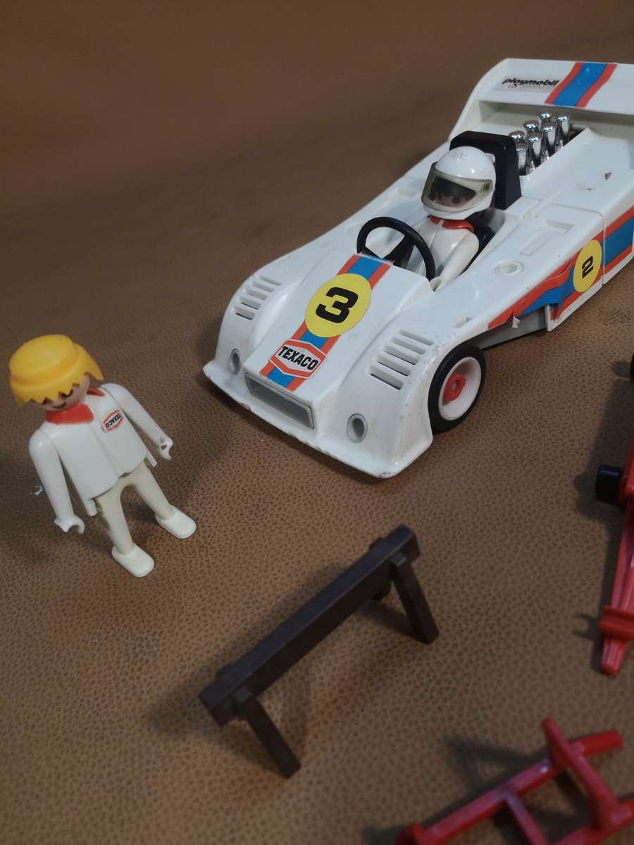 Vintage 3528 Playmobil System Formula 1 Race Car 3 Set
