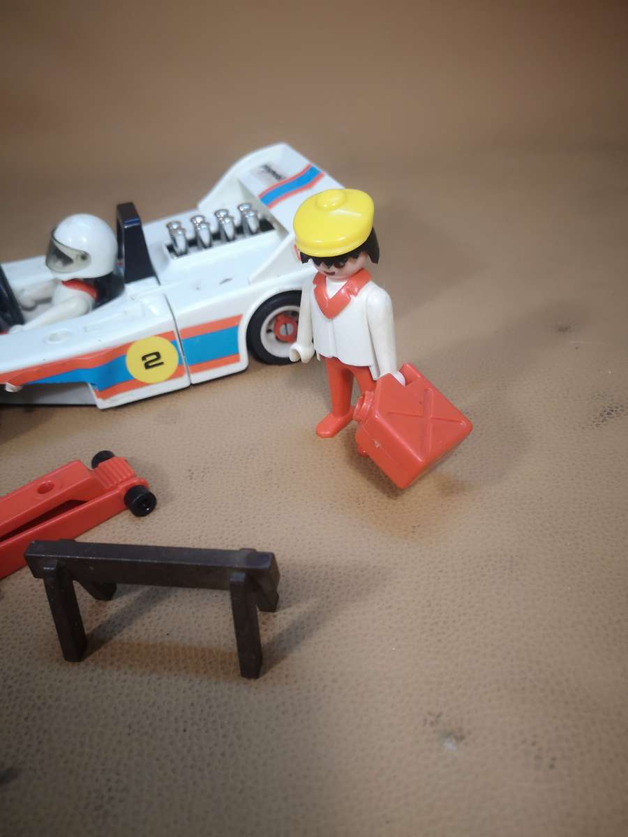Vintage 3528 Playmobil System Formula 1 Race Car 3 Set