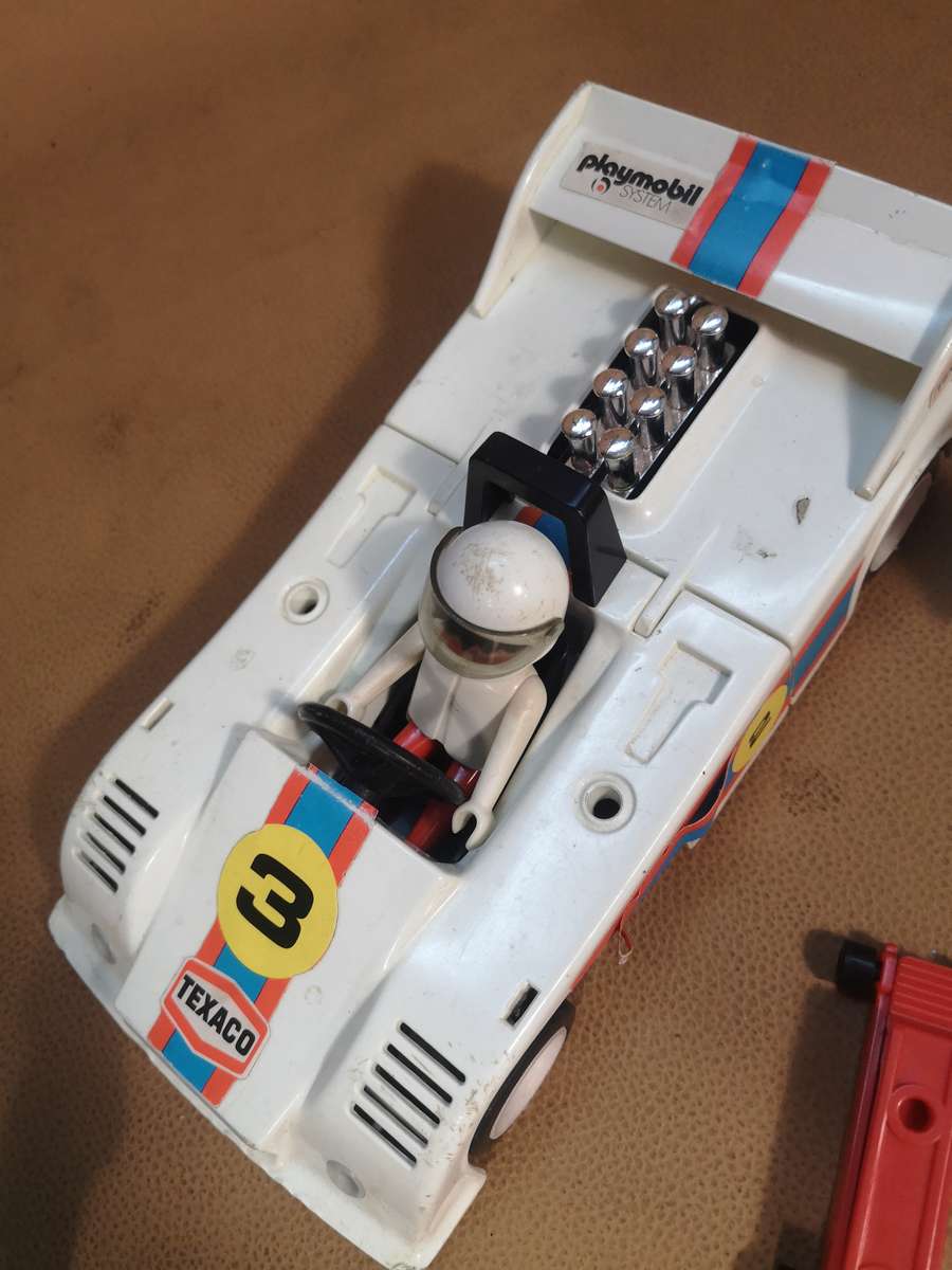 Vintage 3528 Playmobil System Formula 1 Race Car 3 Set