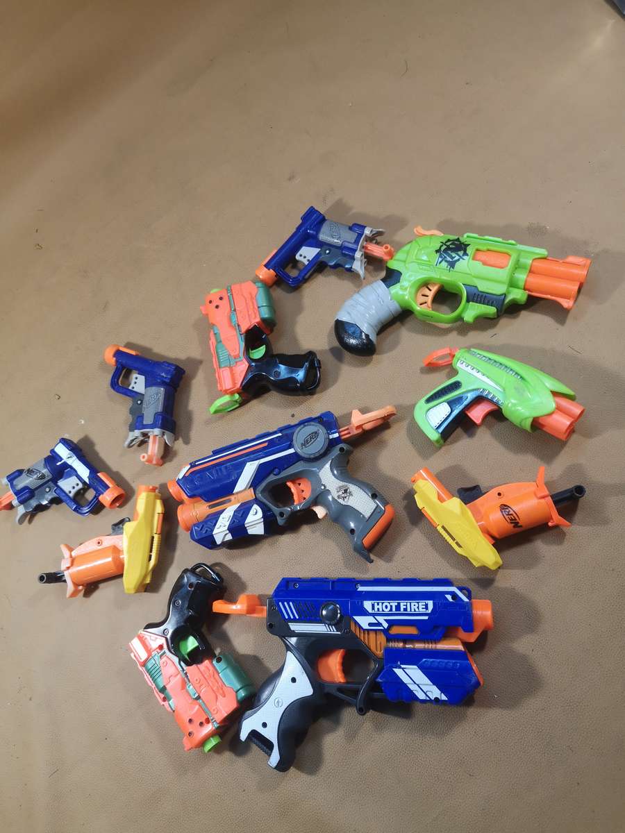Massive Collection of Nerf Gun Handguns