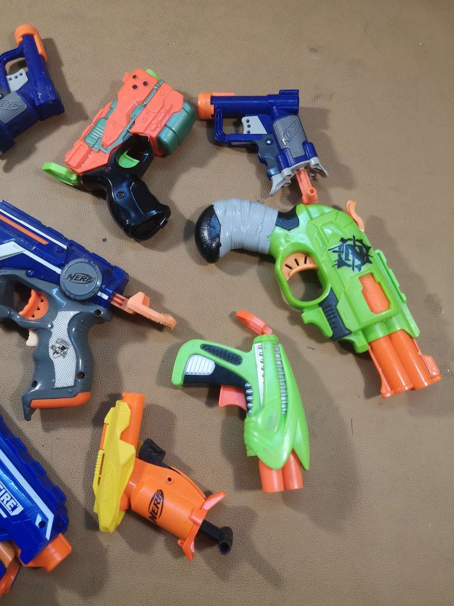 Massive Collection of Nerf Gun Handguns