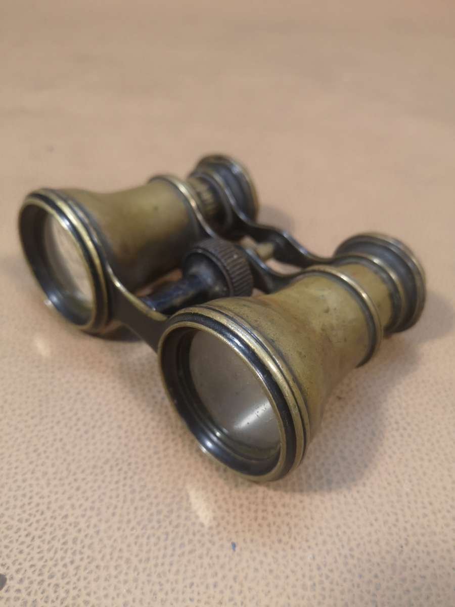 RARE Antique Bronze Binoculars for opera and theater
