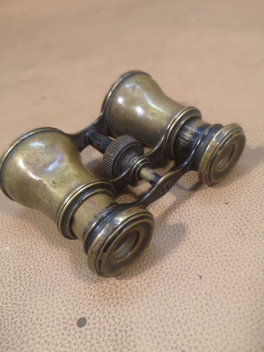 RARE Antique Bronze Binoculars for opera and theater