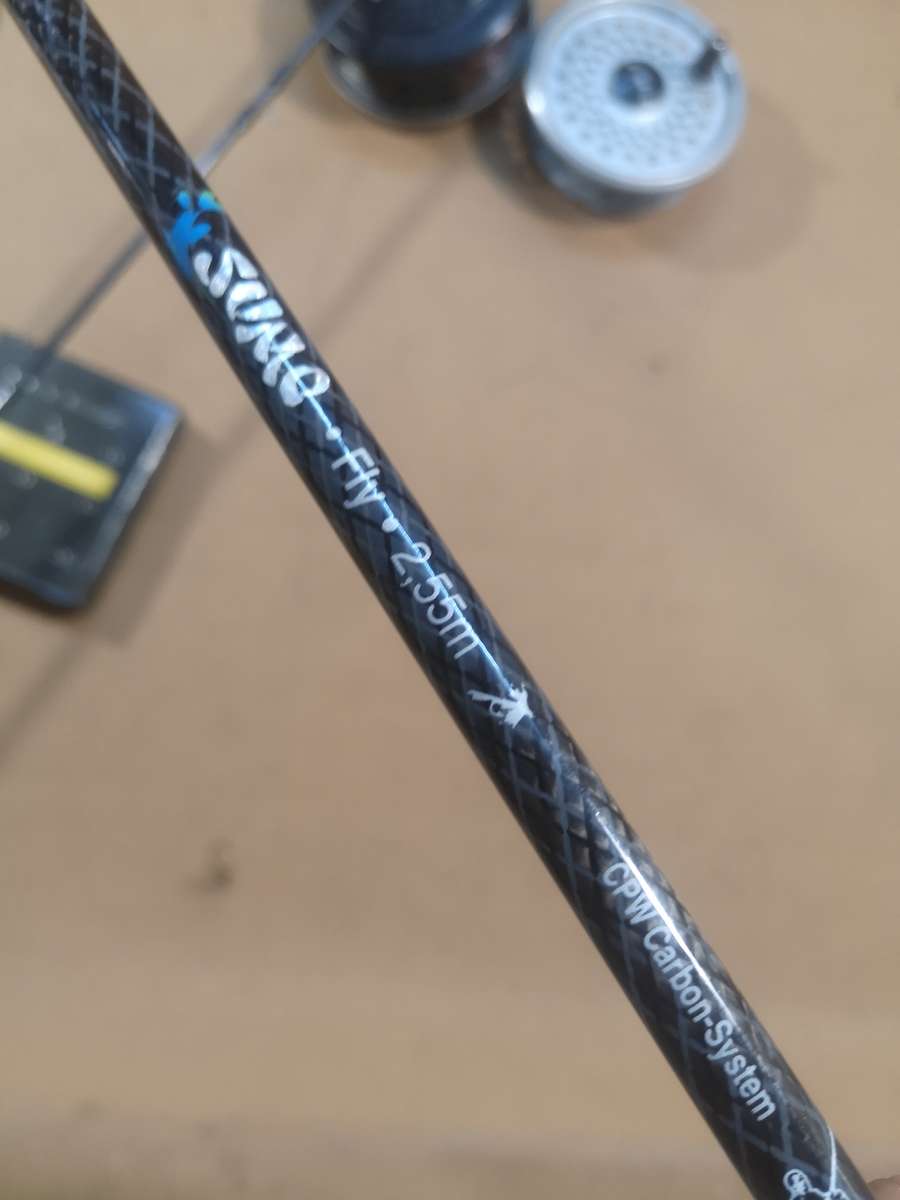 SUMO 2,55M CPW CARBON-SYSTEM FLY FISHING ROD REEL AND FLY BOX COMBO