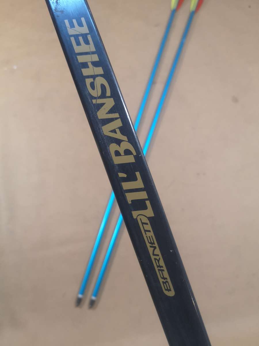 BARNETT LIL BANSHEE ARCHERY BOW AND ARROWS 1 OF 3 ON AUCTION