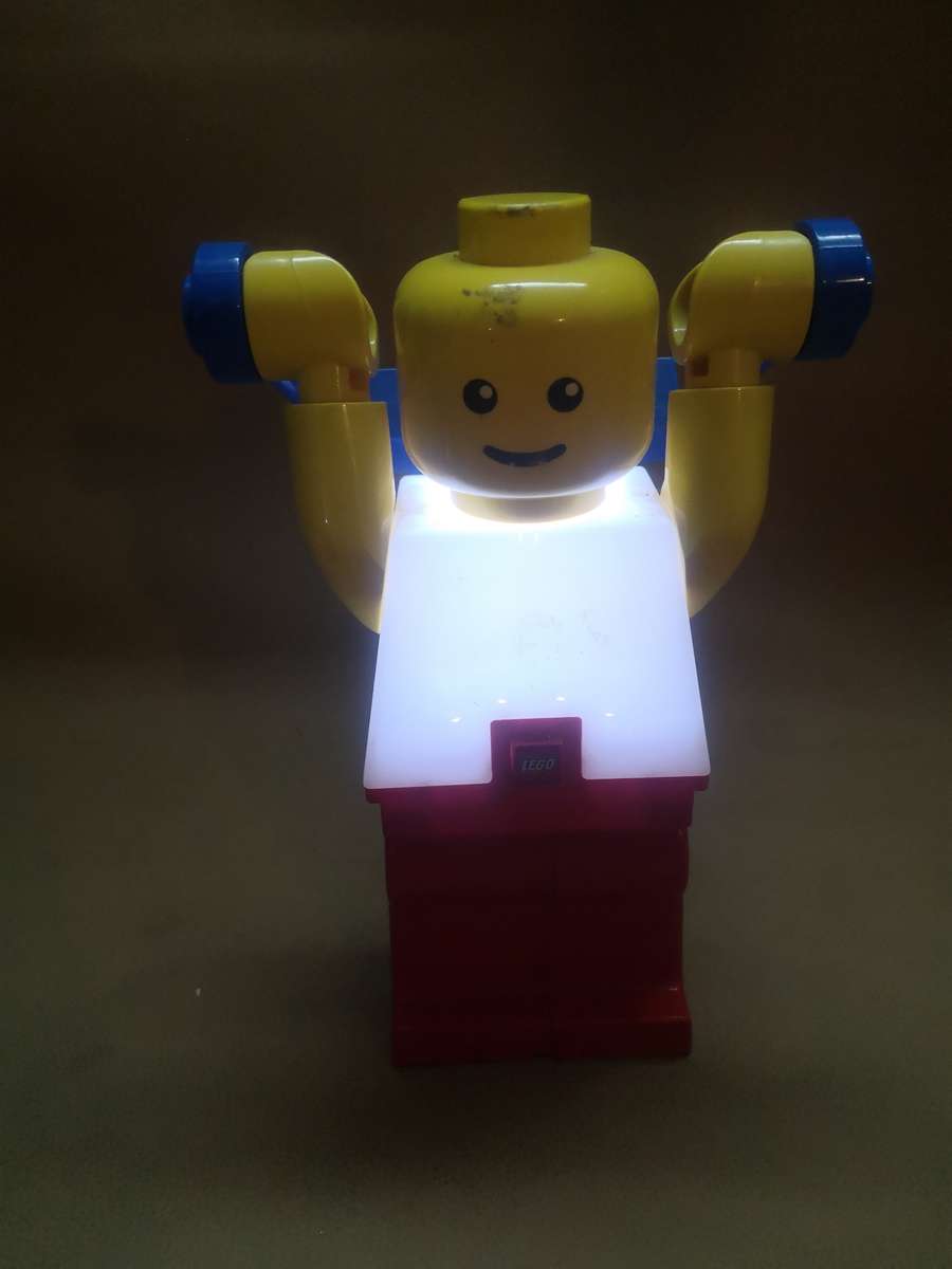 Vintage collectible Lego portable lantern or table lamp