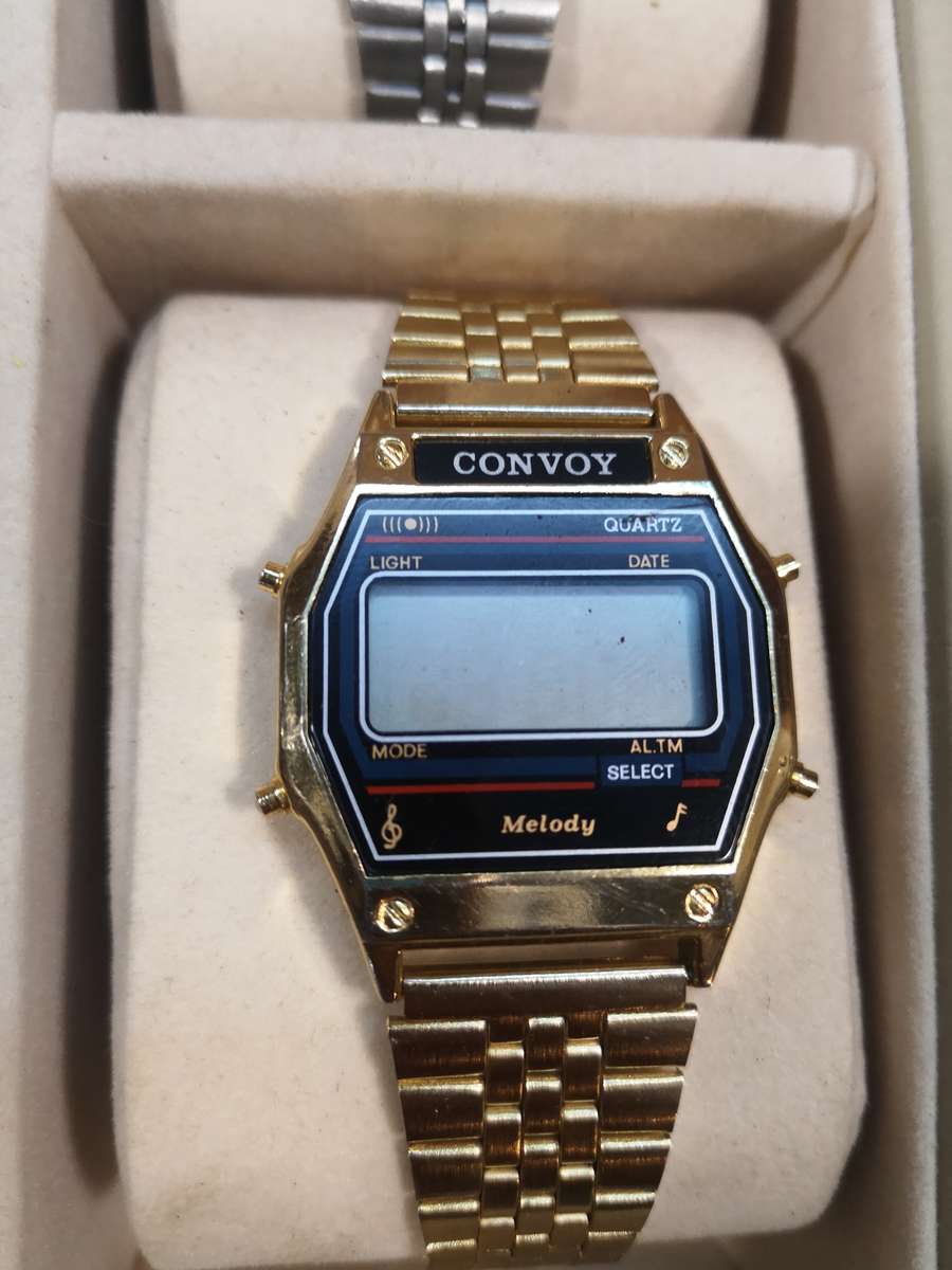 Stunning Gigantic Vintage 1980's Melody Watch Collection in a Display Case