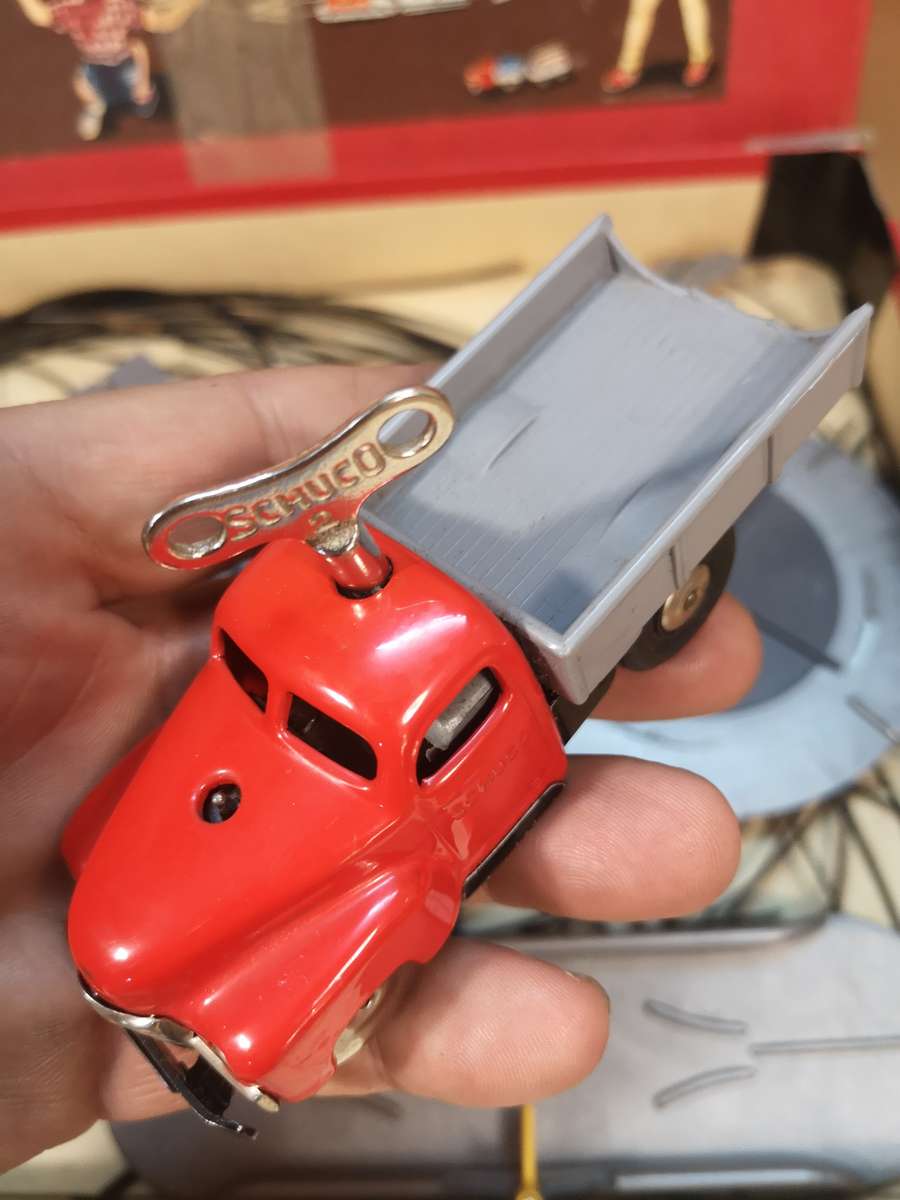 Schuco Varianto Track + 3042 Tin Truck in Box - 1950's Germany