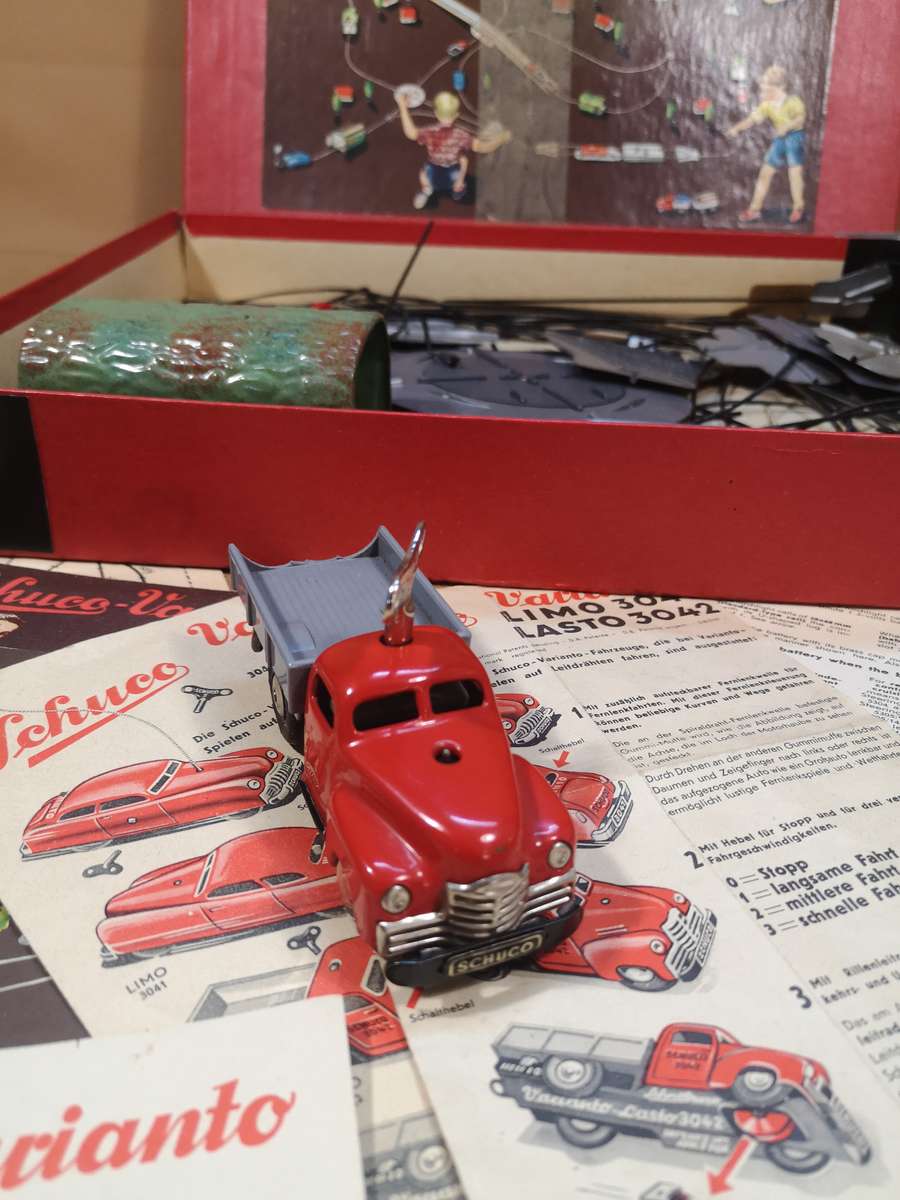 Schuco Varianto Track + 3042 Tin Truck in Box - 1950's Germany