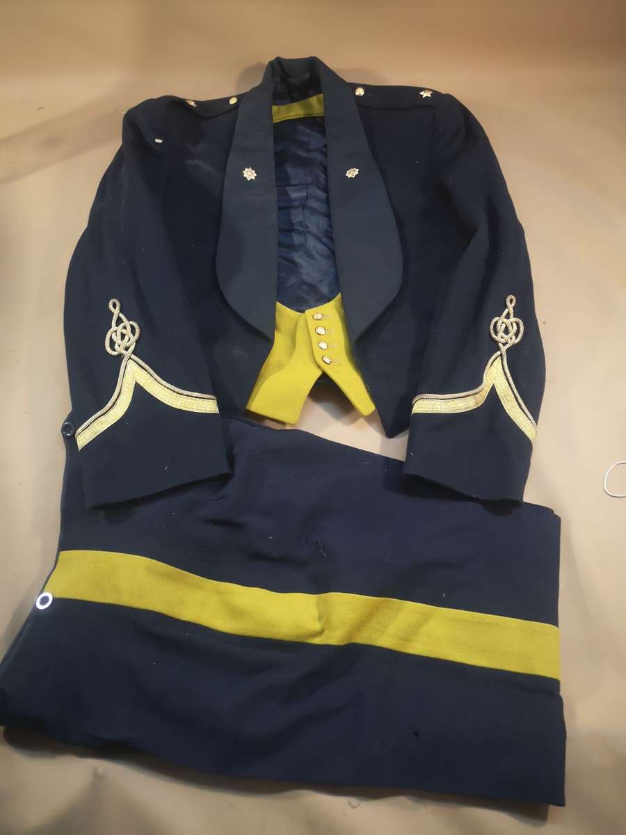 Vintage 1950`s SA Police Lieutenant mess dress - tunic, waistcoat and trousers