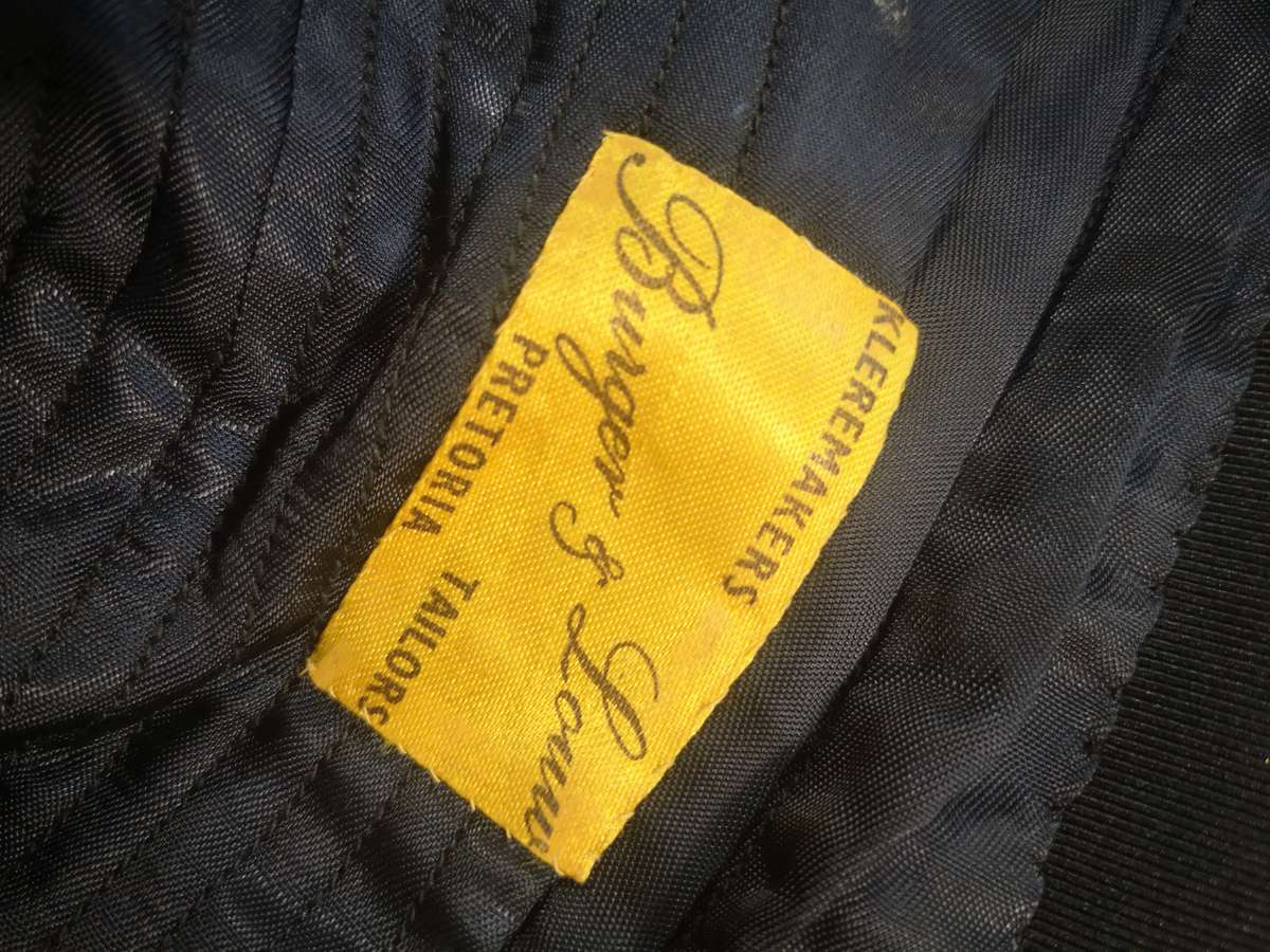 Vintage 1950`s SA Police Lieutenant mess dress - tunic, waistcoat and trousers