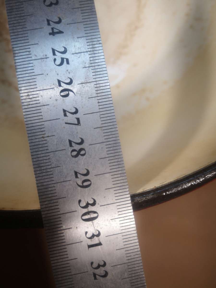 Very Large Round Cast Iron Enamel Casserole, 4L