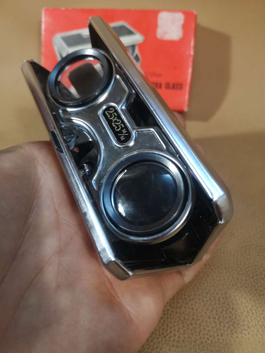 A Pair of Vintage Japanese Folding Opera Glasses with Original Box