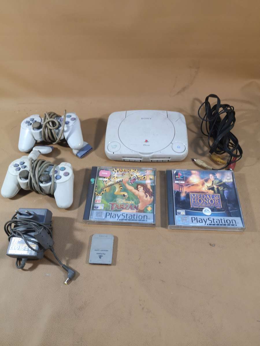 Vintage Sony PlayStation PS One Bundle - Complete