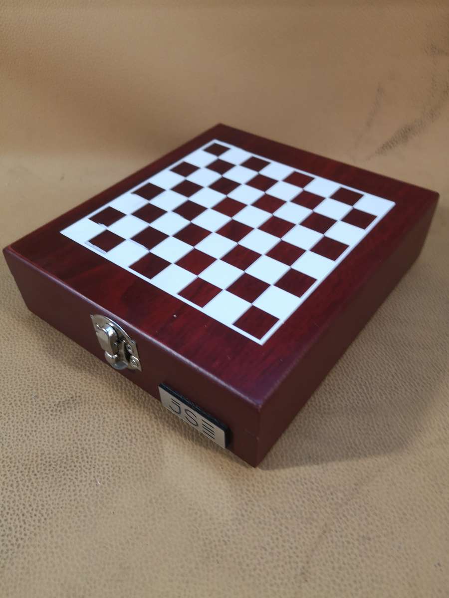 Walnut Wooden Chess Bar Set