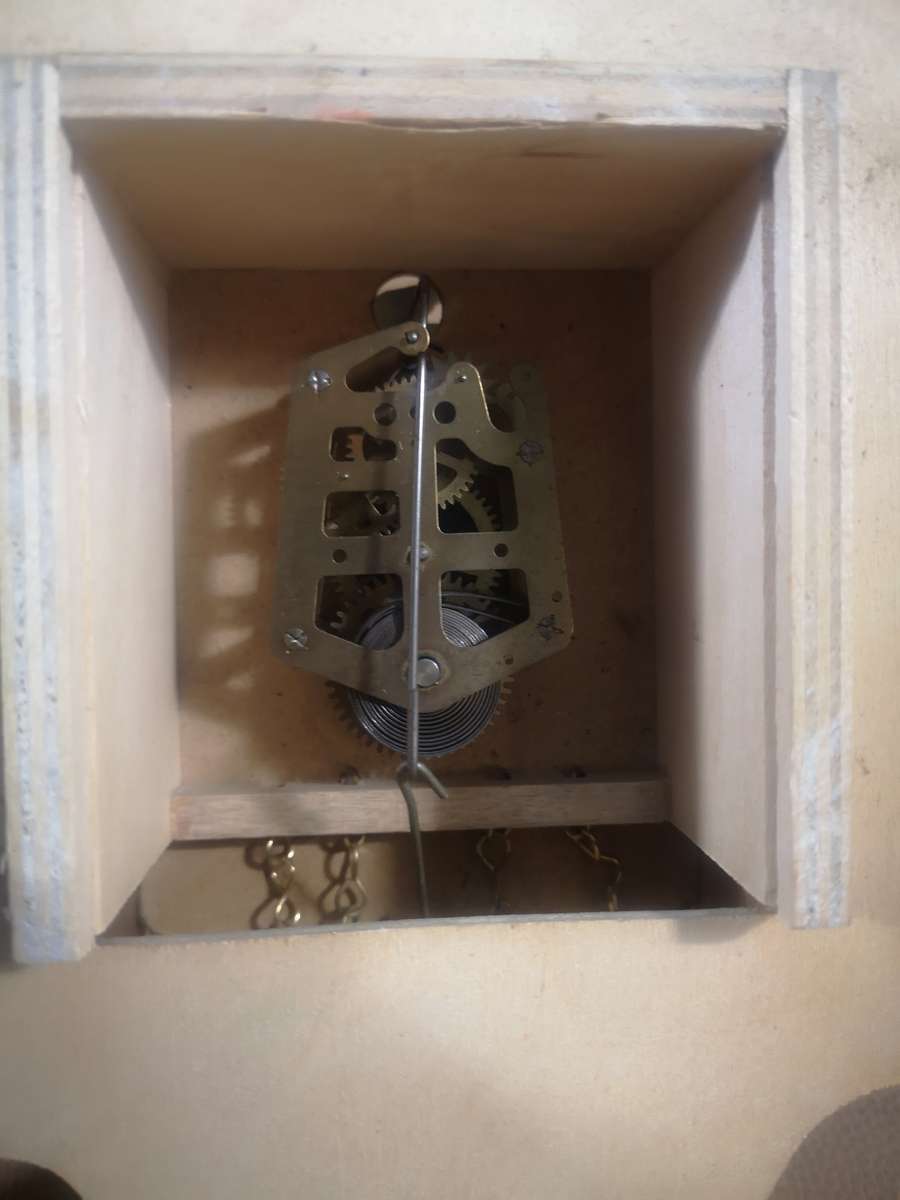 Vintage Handmade Albert Schwab Cuckoo Wind Up Clock Made in Germany