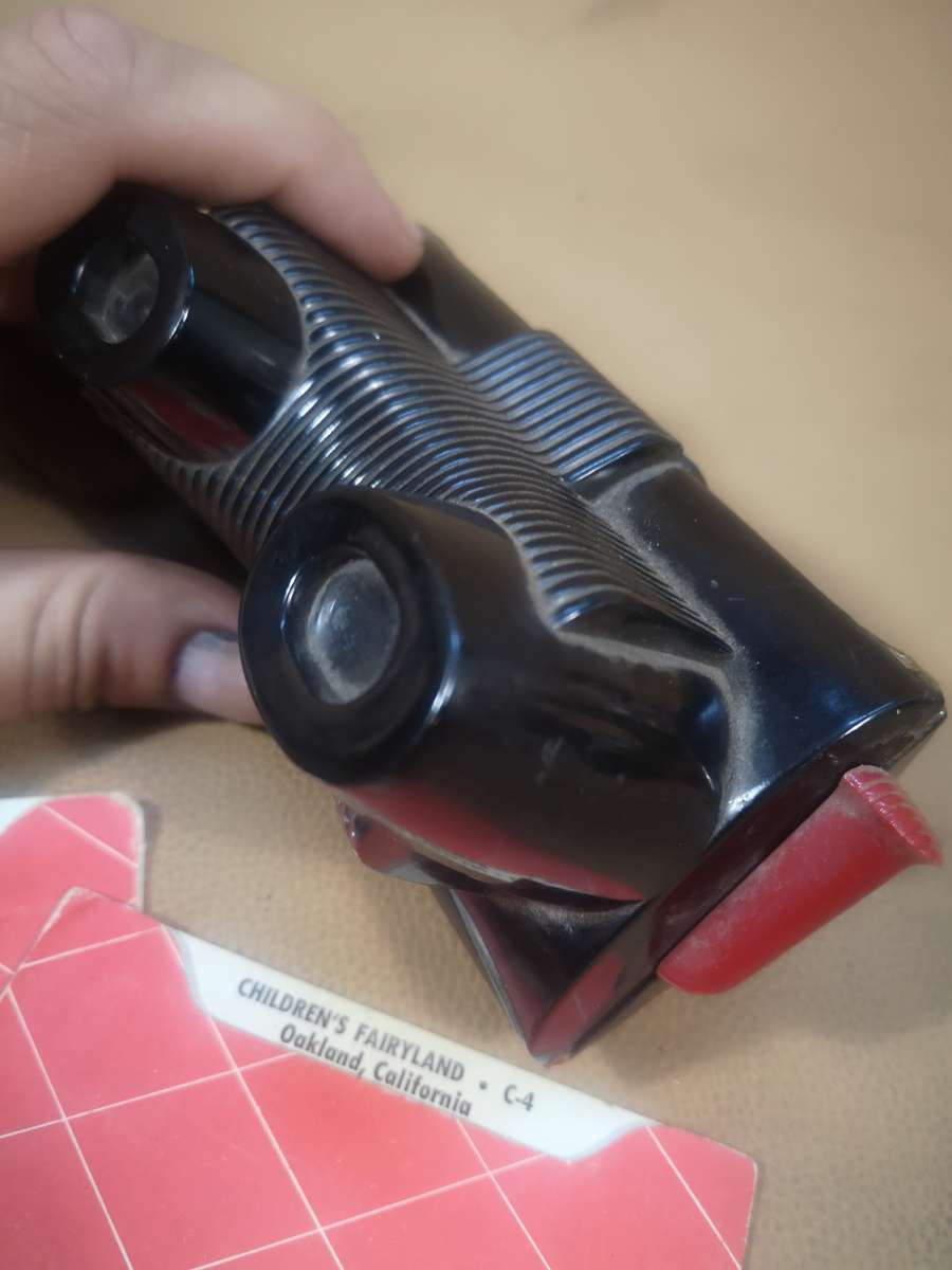 Rare 1950s TRU VUE 3 D STEREOSCOPE VIEWER and 2 CARDS Black Bakelite