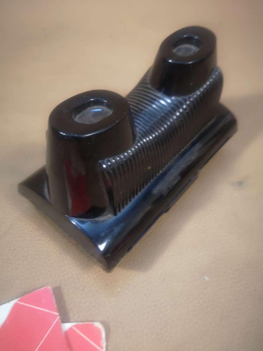 Rare 1950s TRU VUE 3 D STEREOSCOPE VIEWER and 2 CARDS Black Bakelite