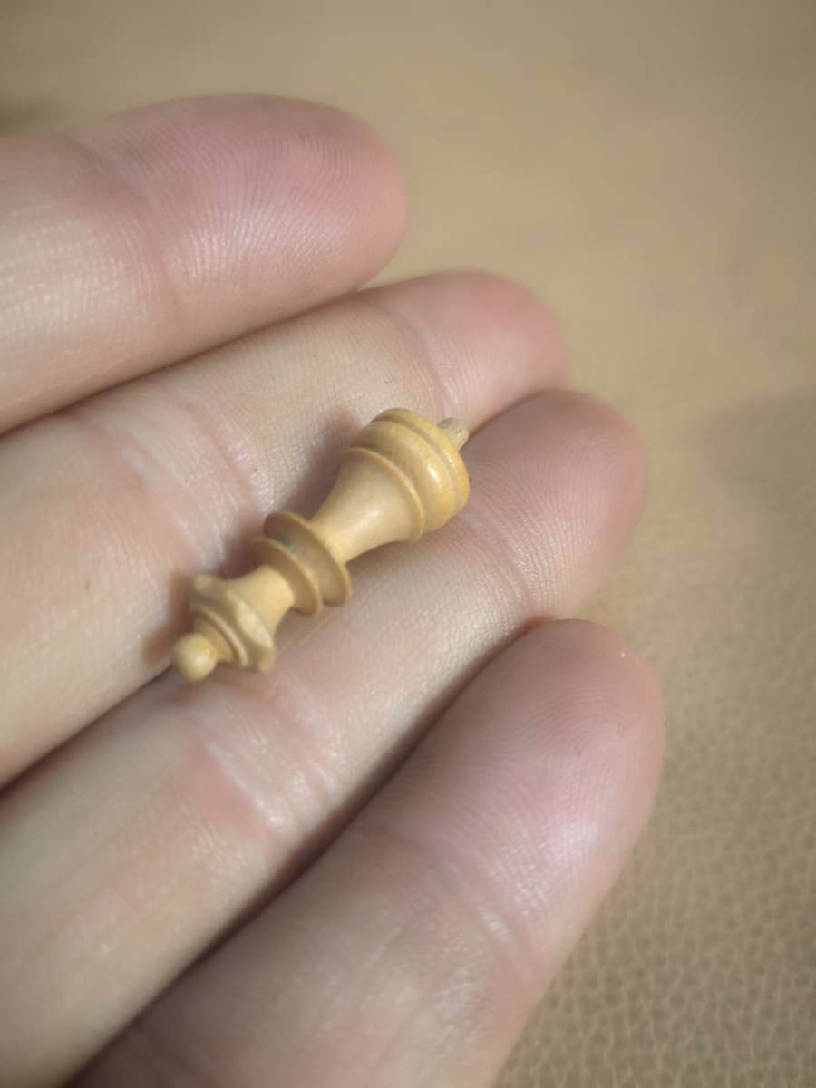 1970's Vintage Wooden German Travelling Chess Set