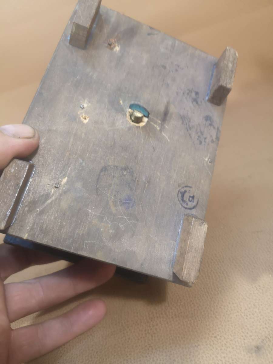 Miniature Vintage Swiss / Austrian Wooden Chalet Cabin Cottage Music Box