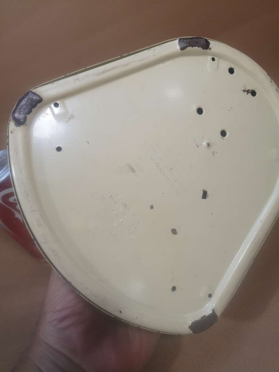 Antique Enamel Salter No.54 Kitchen Scale - Good Working Condition