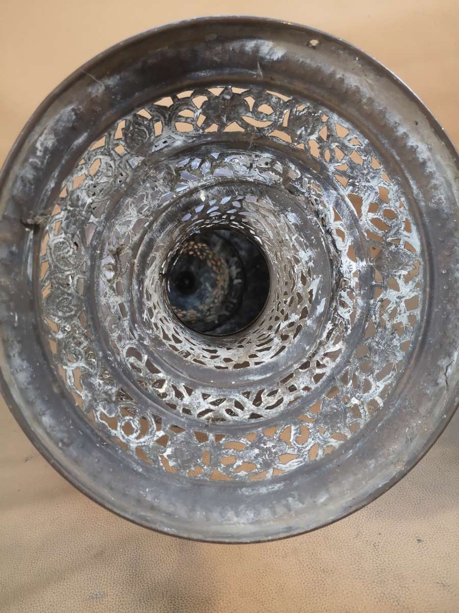 Very Large 1 of 2 Moroccan Brass Lamp Shades - 530mm High