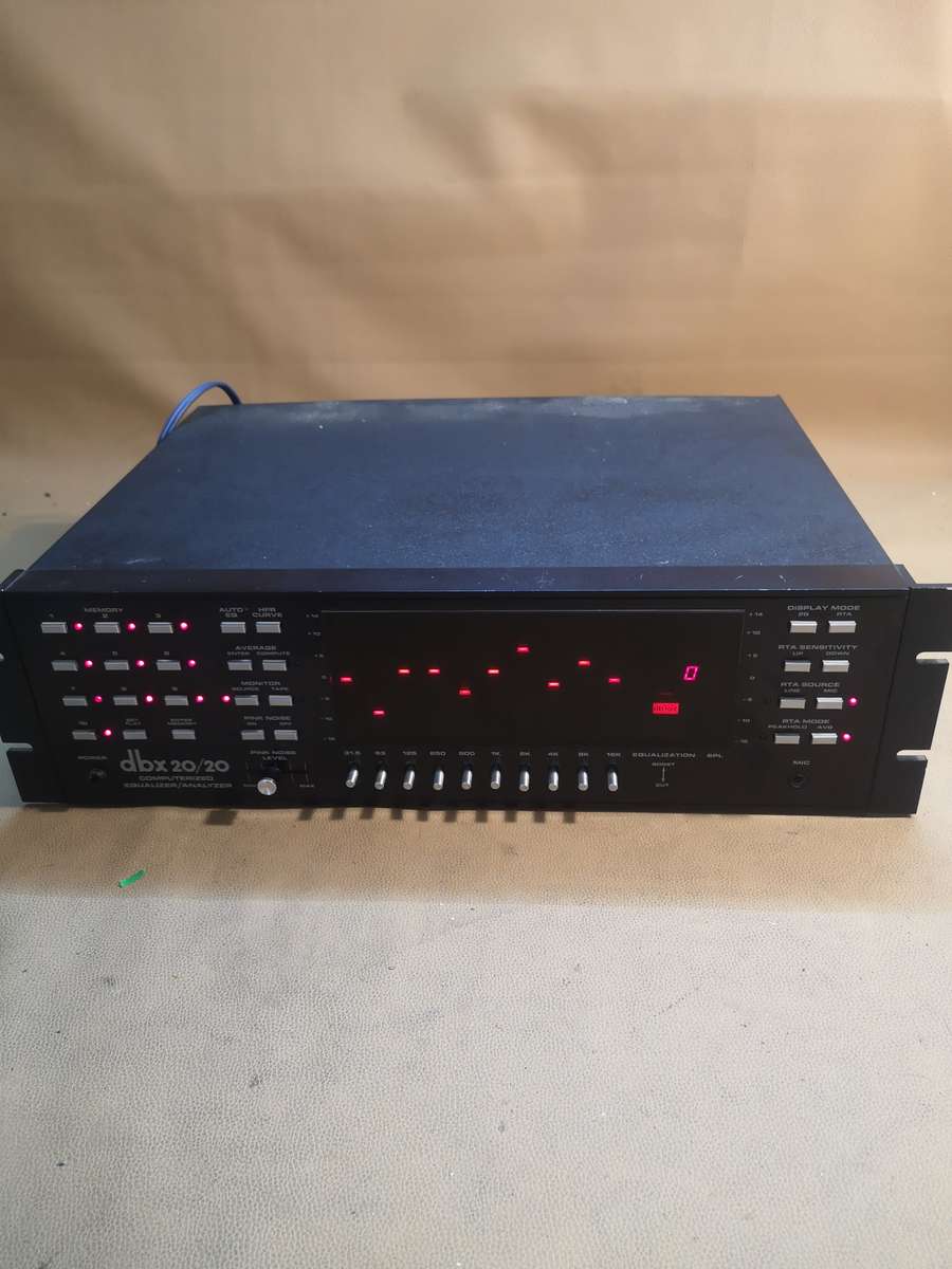 dbx 20/20 Computerized EQUALIZER ANALYZER 117V with Rack Mount Ear From Japan