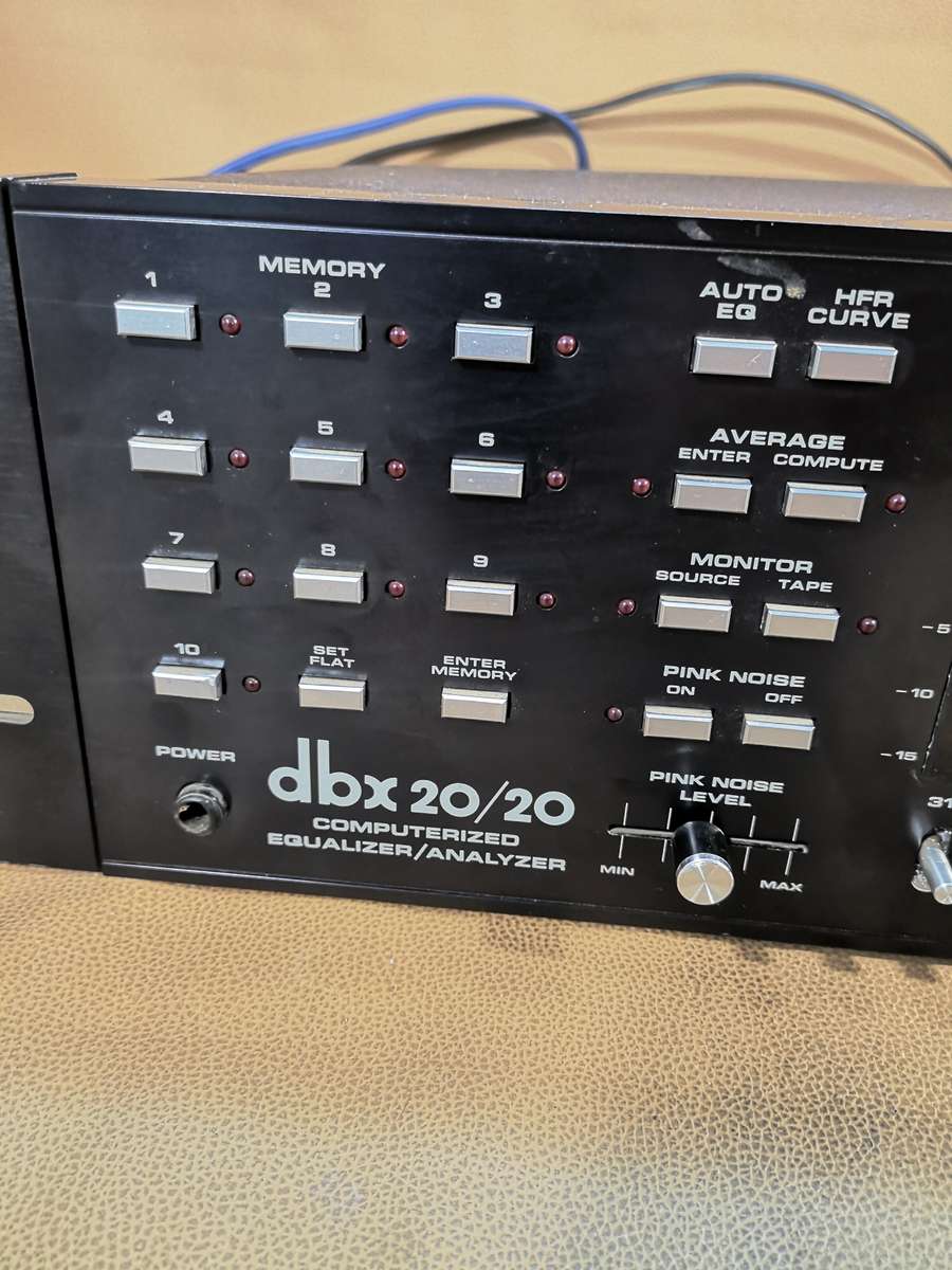dbx 20/20 Computerized EQUALIZER ANALYZER 117V with Rack Mount Ear From Japan