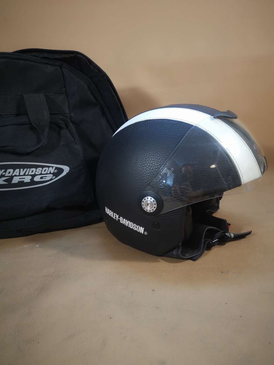 Genuine Harley-Davidson® Jet Helmet "Aviator" Leather EC-98030-05E/002S (XS)