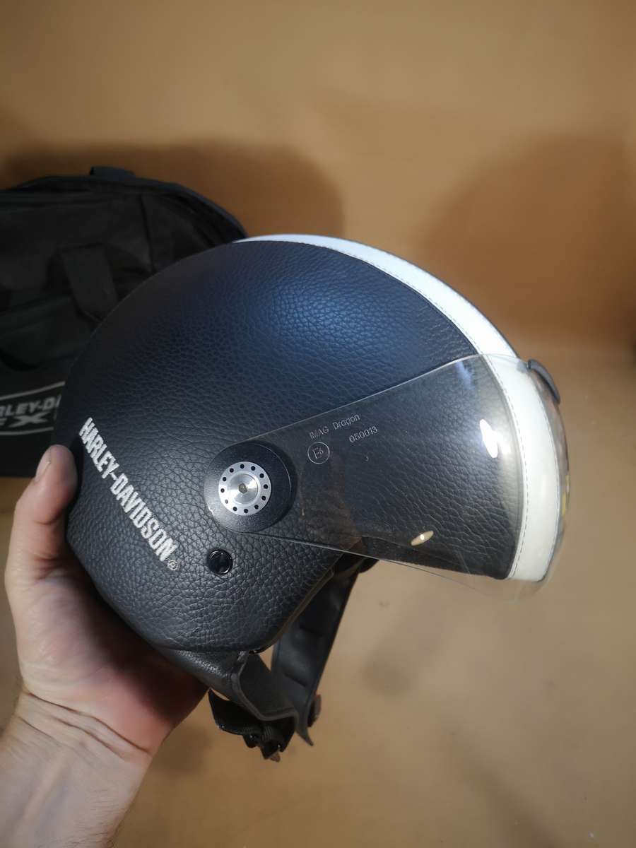 Genuine Harley-Davidson® Jet Helmet "Aviator" Leather EC-98030-05E/002S (XS)