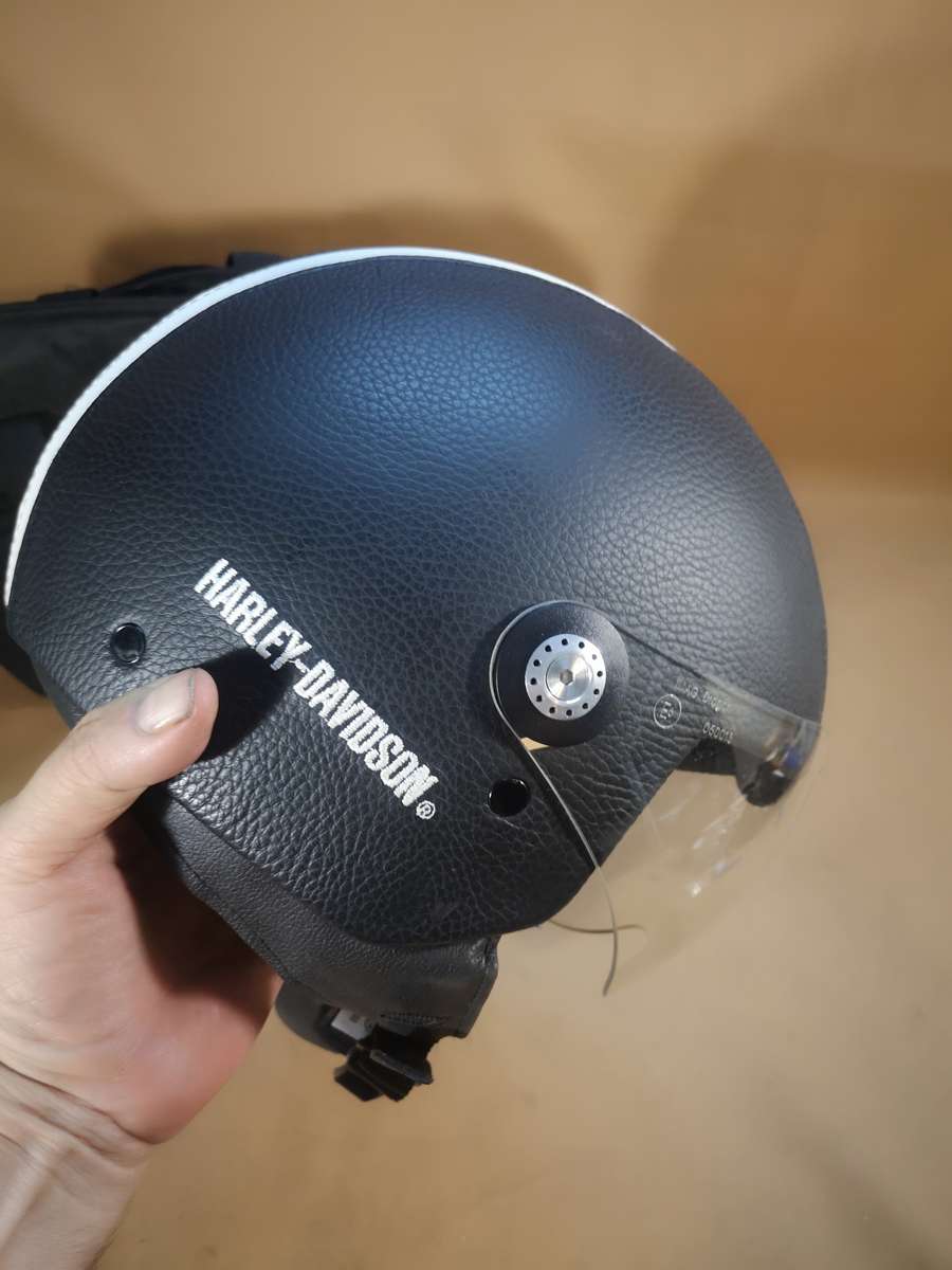 Genuine Harley-Davidson® Jet Helmet "Aviator" Leather EC-98030-05E/002S (XS)