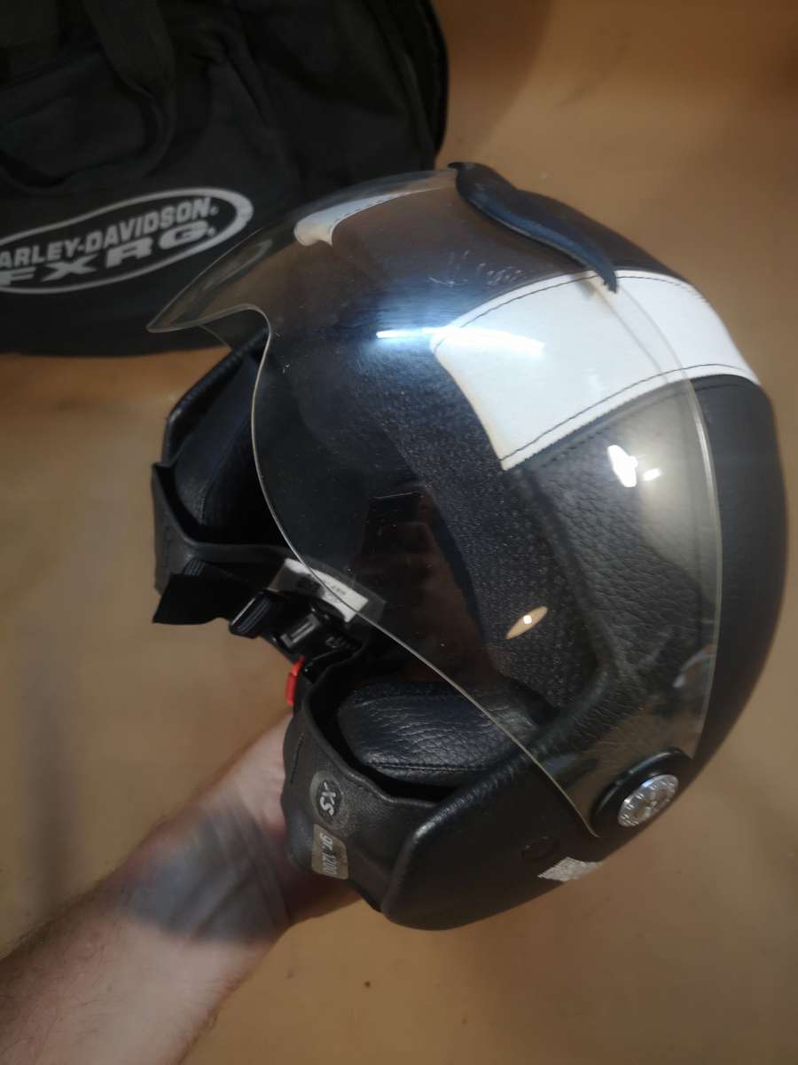 Genuine Harley-Davidson® Jet Helmet "Aviator" Leather EC-98030-05E/002S (XS)