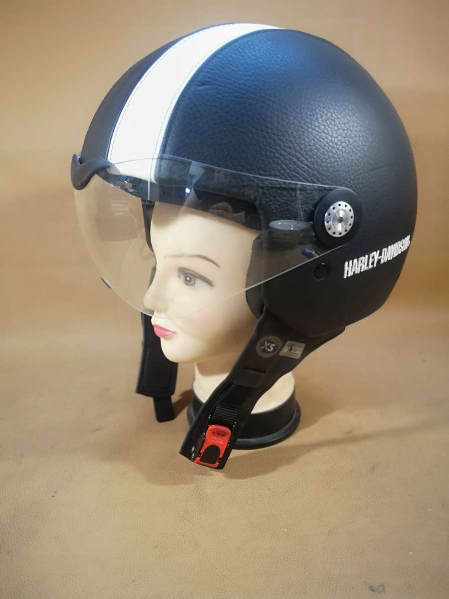 Genuine Harley-Davidson® Jet Helmet "Aviator" Leather EC-98030-05E/002S (XS)