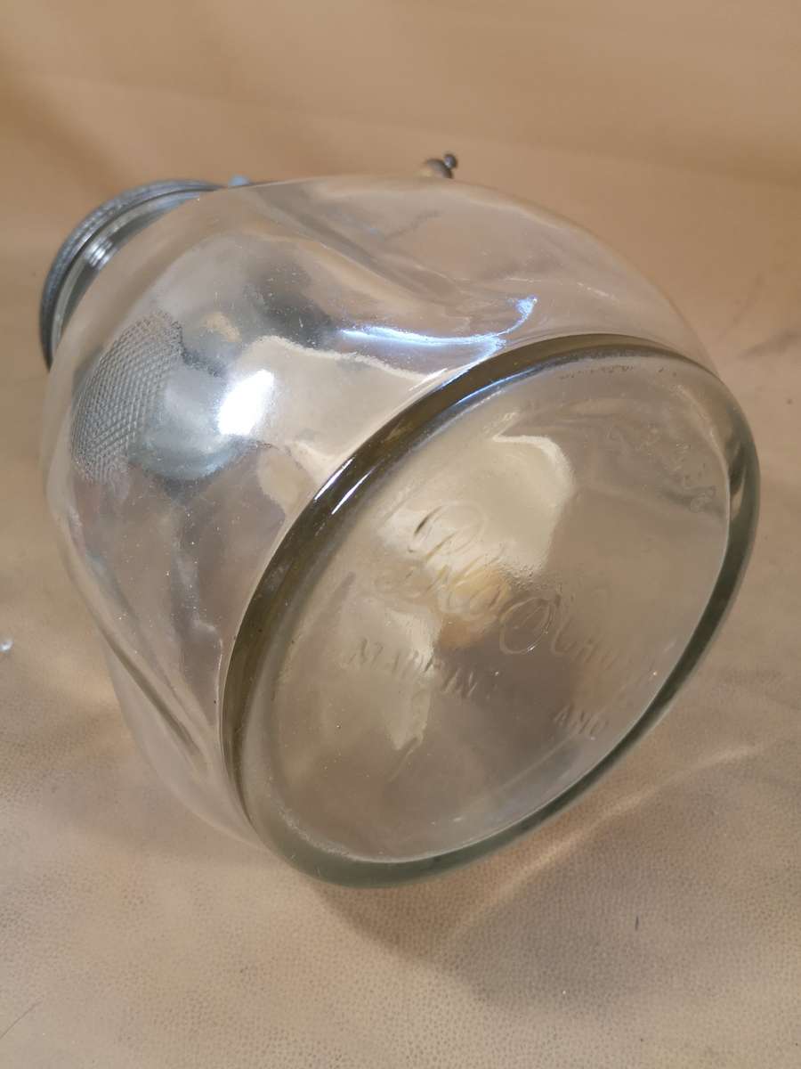 VINTAGE BLOW BUTTER CHURN MADE IN GREAT BRITAIN COMPETE WITH ORIGINAL BOTTLE - WORKING