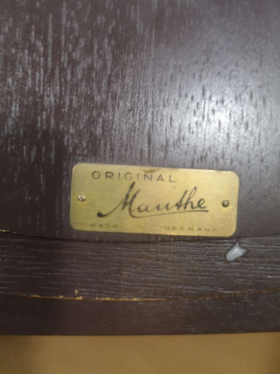 Magnificent Original Vintage Art Deco F Mauthe Mantel Clock With Key - Germany