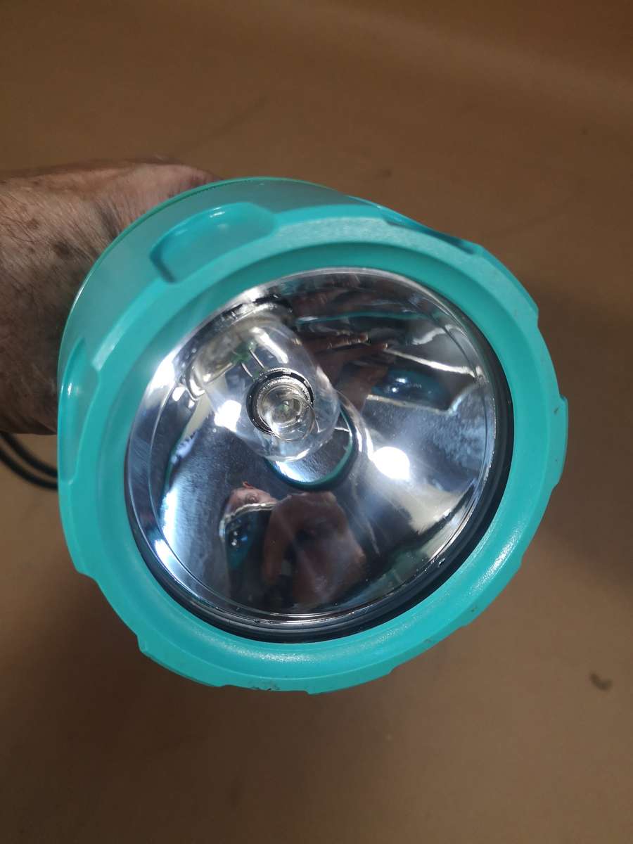 Toshiba Scuba Diving Underwater Flashlight Turquoise Made in Japan