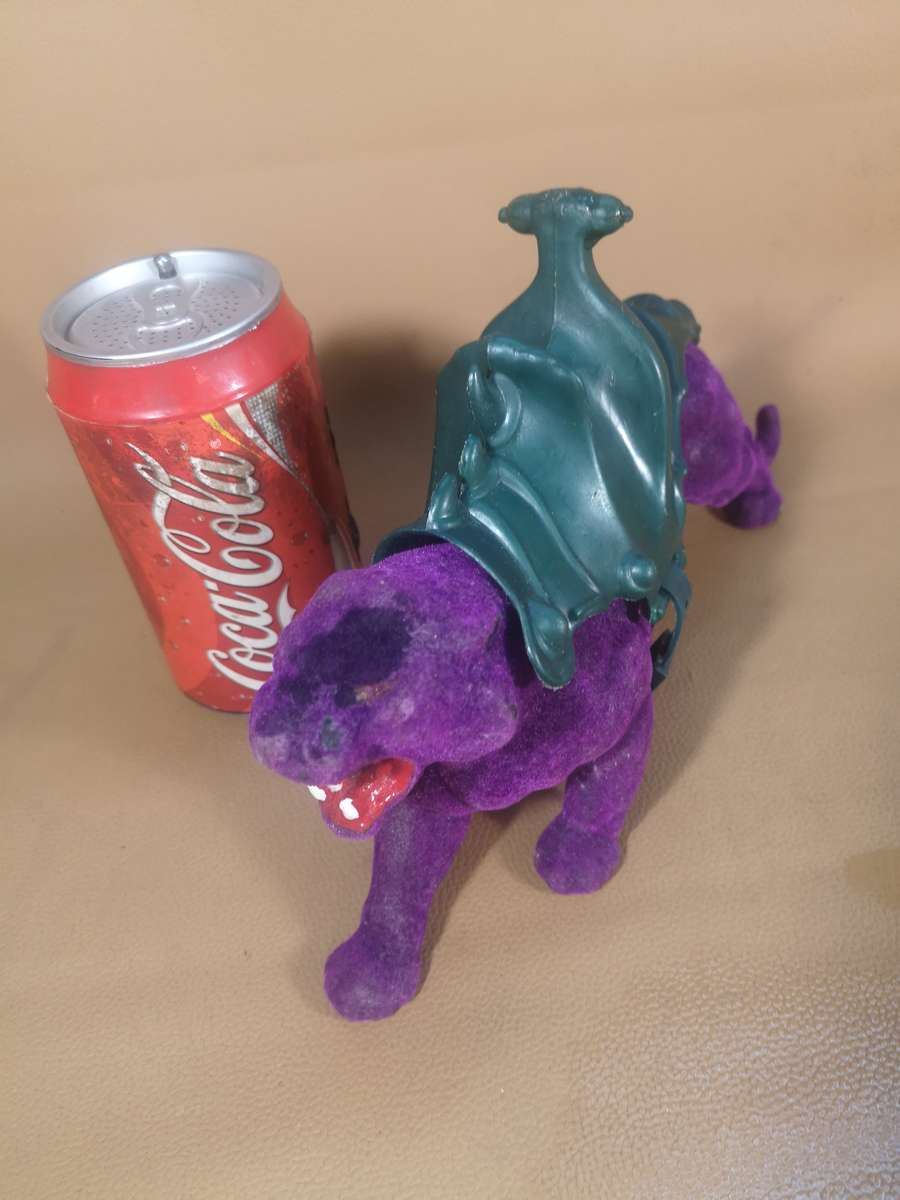 RARE!! HE-MAN 1981 PANTHOR figure + saddle skeletor cat Masters of the Universe MOTU