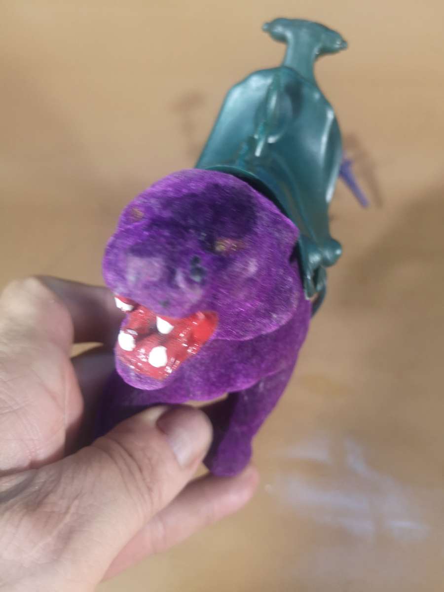 RARE!! HE-MAN 1981 PANTHOR figure + saddle skeletor cat Masters of the Universe MOTU