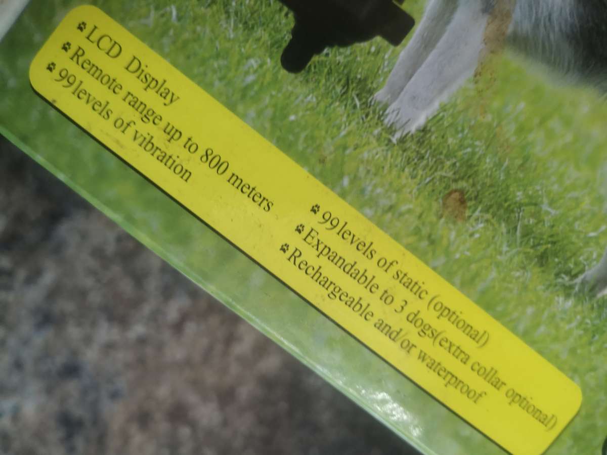 AnniePaw Rechargeable Anti-Bark Dog Collar - 800M Range