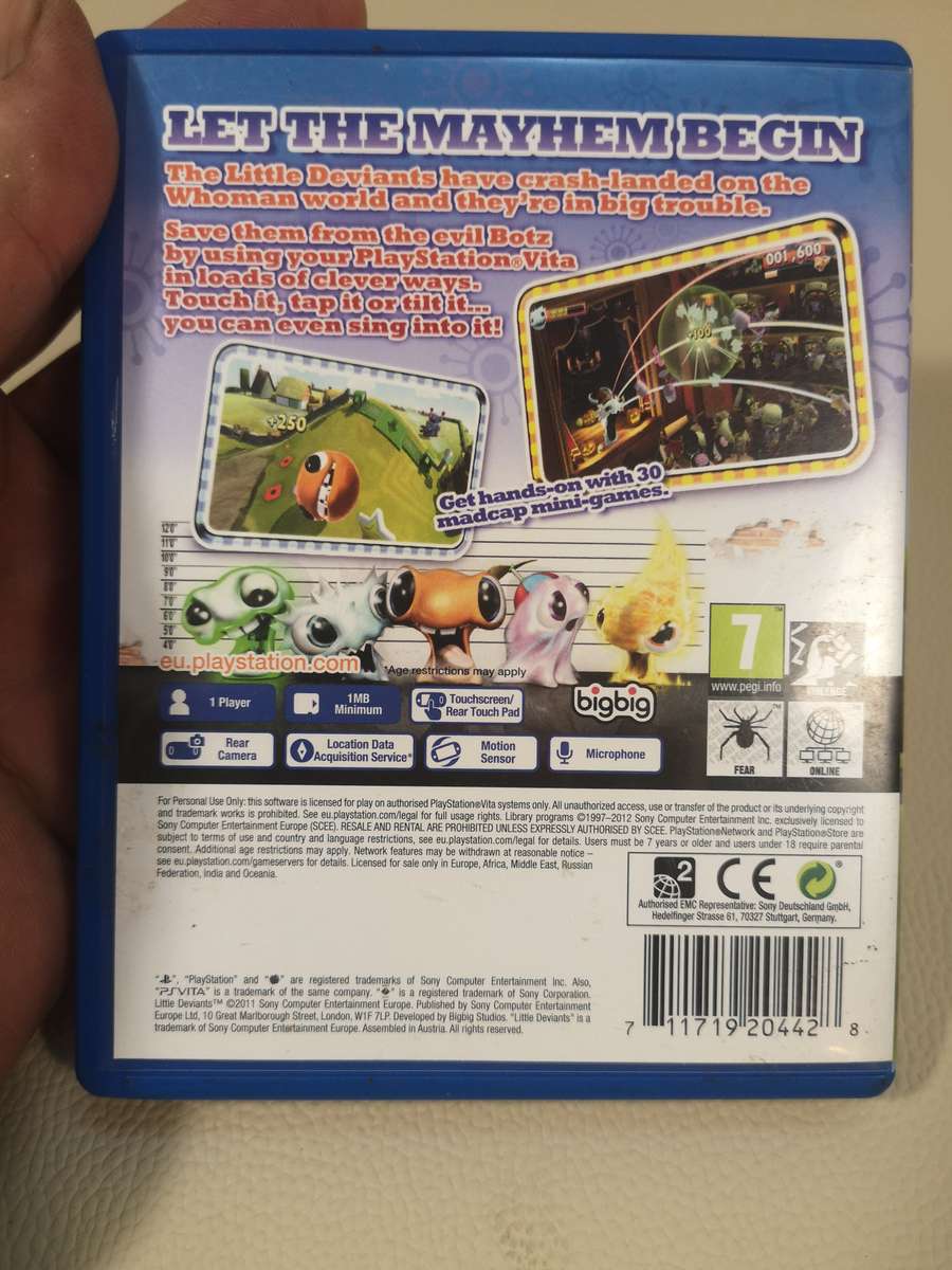 PS Vita Little Deviants Video Game