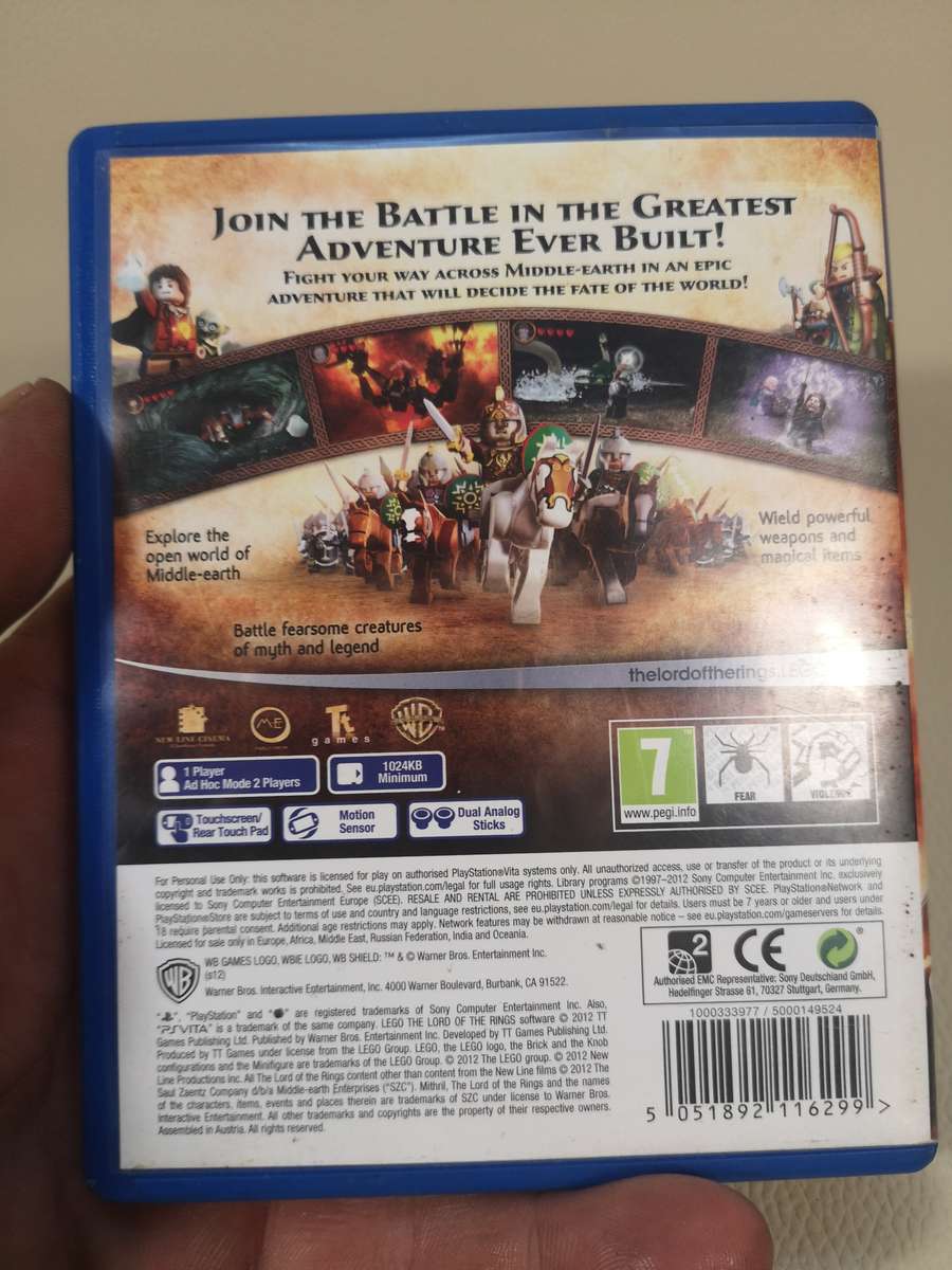 PS Vita Lego The Lord of the Rings