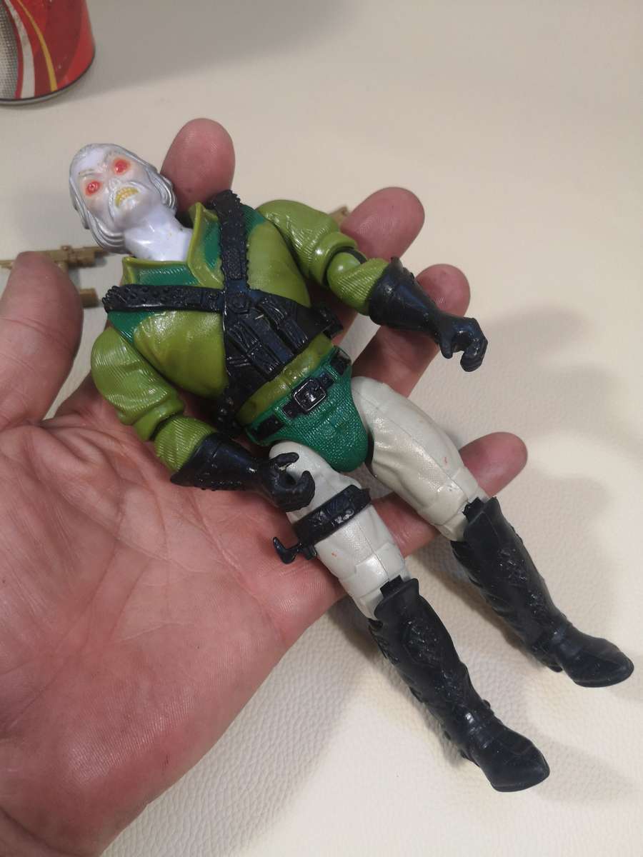 Vintage Bravestarr Laser Fire Quickdraw Tex Hex Action Figure Complete - 1986 Mattel